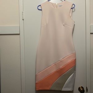 Calvin Klein sheath dress with detail